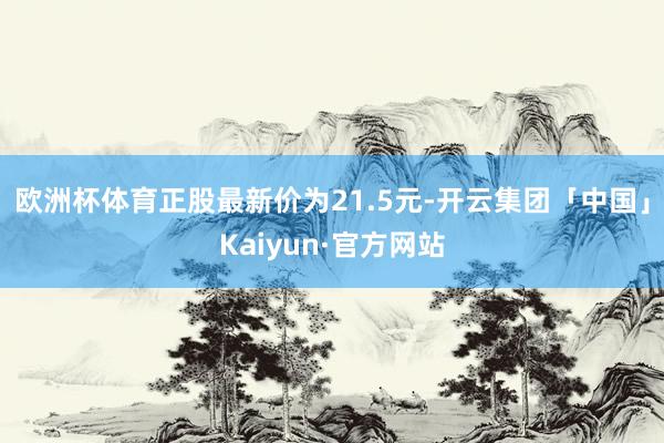欧洲杯体育正股最新价为21.5元-开云集团「中国」Kaiyun·官方网站